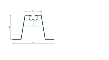 FV nosný profil 100x60x40 trapéz