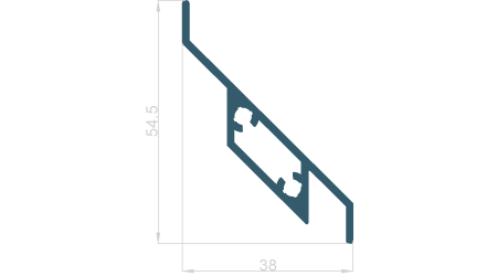 Lamela 38x54.5