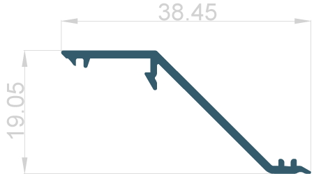 Lamela 38.45x19.05