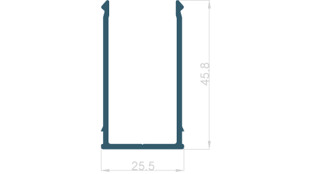 Krytka U 25.5x45.8