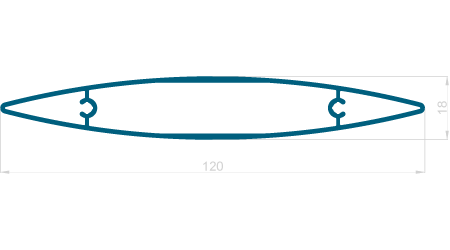 Lamela 120mm