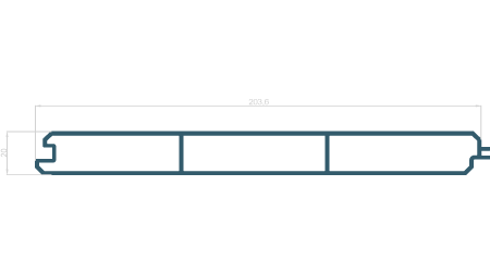 Lamela 200x20