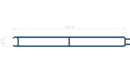 Lamela 105.4x9.7